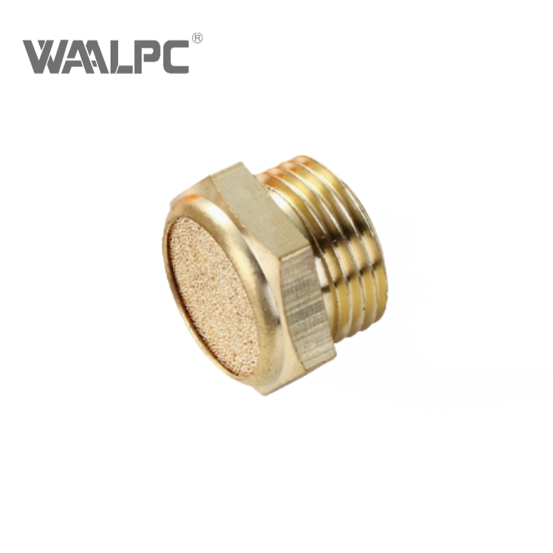 铜质气动消声器 MG PT 1/8'' 1/4'' 3/8'' 1/2'' 3/4'' 1'' 电磁阀排气消声器