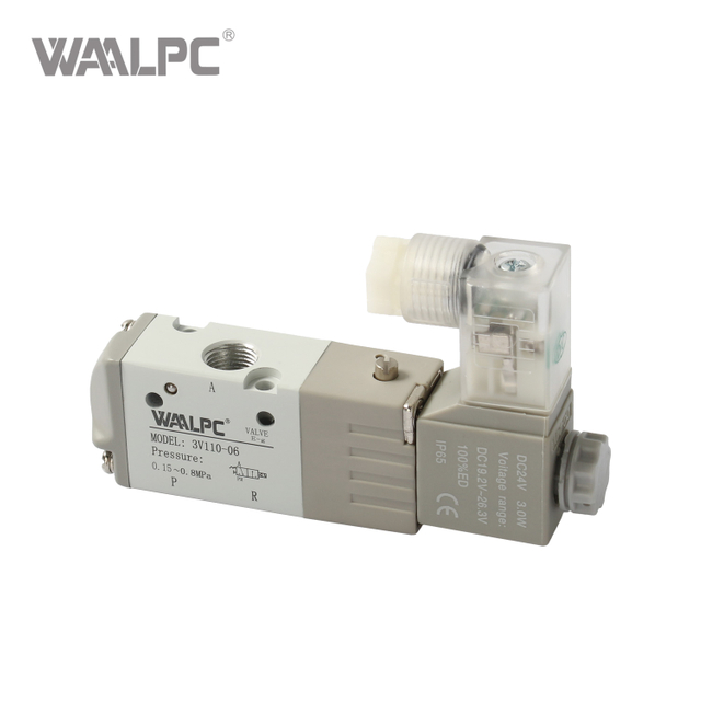 中国制造商阿斯科亚德客 3V110 型电磁阀单线圈 PT1/4'' 电动气动空气控制阀