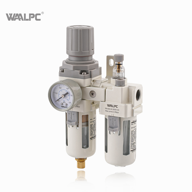 压缩空气调节器过滤器润滑器减压阀分离器用于自动化设备 AC2010 白色 SMC M5 1/8'' 1/4''