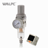WAALPC SMC 白色气动过滤减压阀 AW2000-02 G1/4'' 0.05-0.85MPa 带外部压力表和电子显示 
