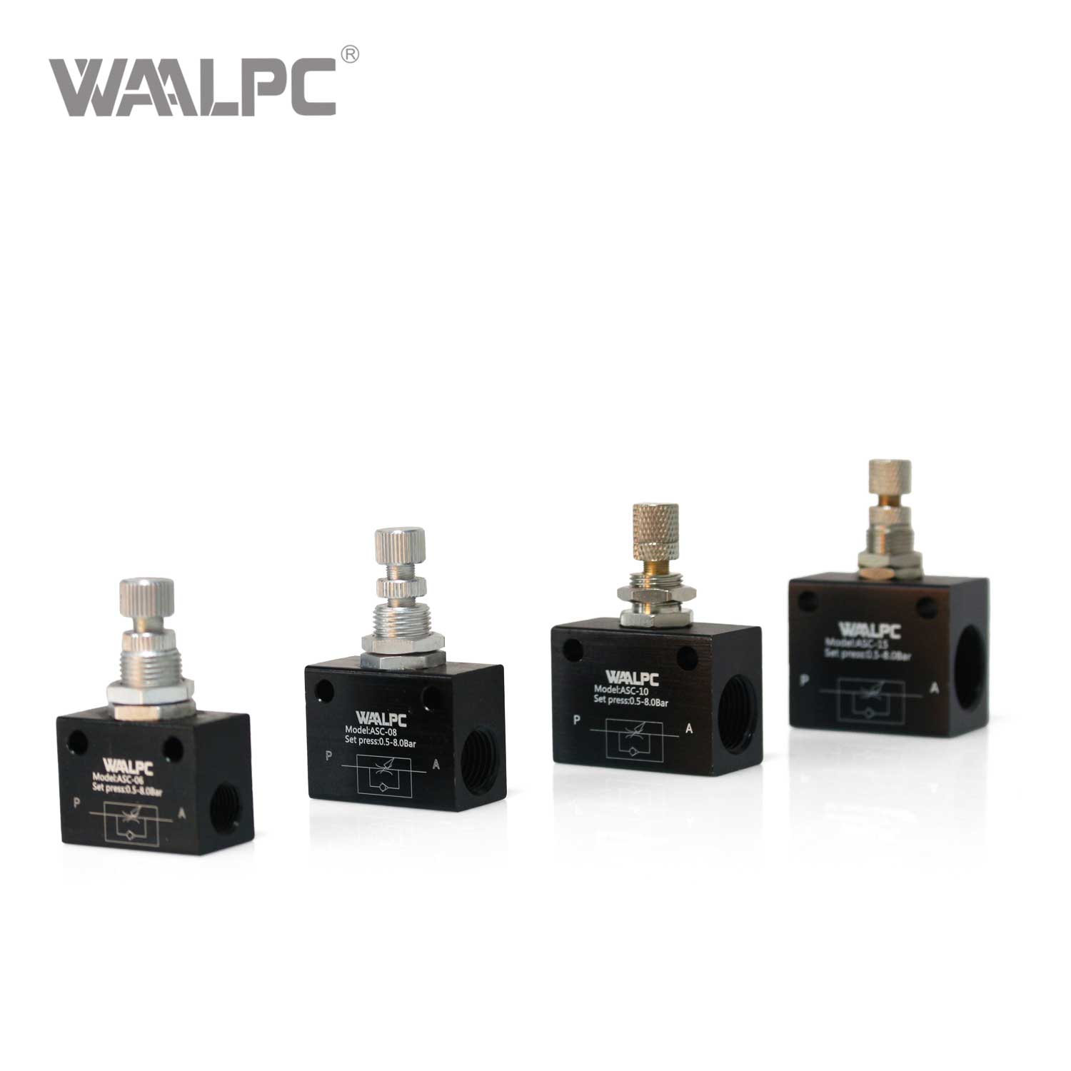 单向节流阀 ASC-10 1500L/min 流量 25MPa 压力 3/8' NPT 螺纹 用于工业液压系统