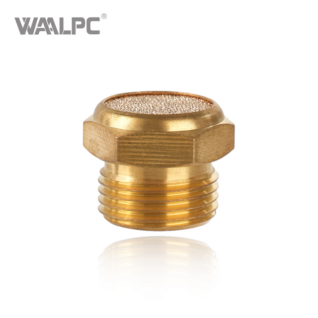 铜质气动消声器 MG PT 1/8'' 1/4'' 3/8'' 1/2'' 3/4'' 1'' 电磁阀排气消声器