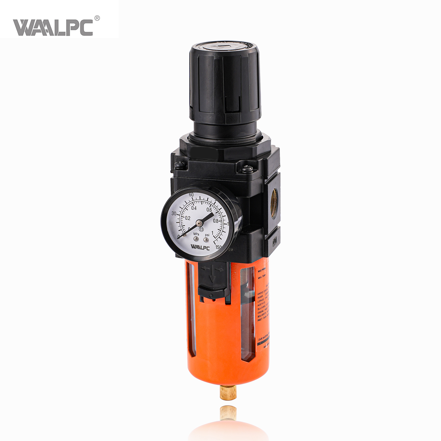 气动空气过滤减压阀带压力表用于空气压缩机泵 5/25um AW5000 SMC 1'' 3/4'' 