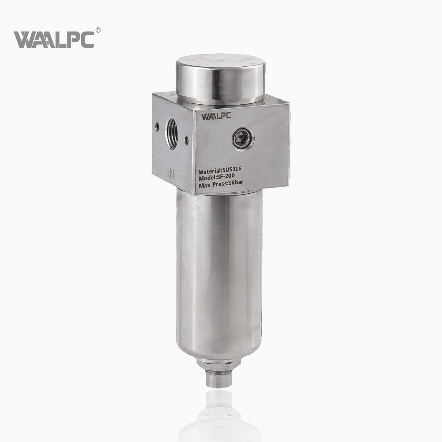 5μm 40μm 20Bar 2MPa 气源处理 1'' 气动高压 316 不锈钢 SS 自动化行业空气过滤器