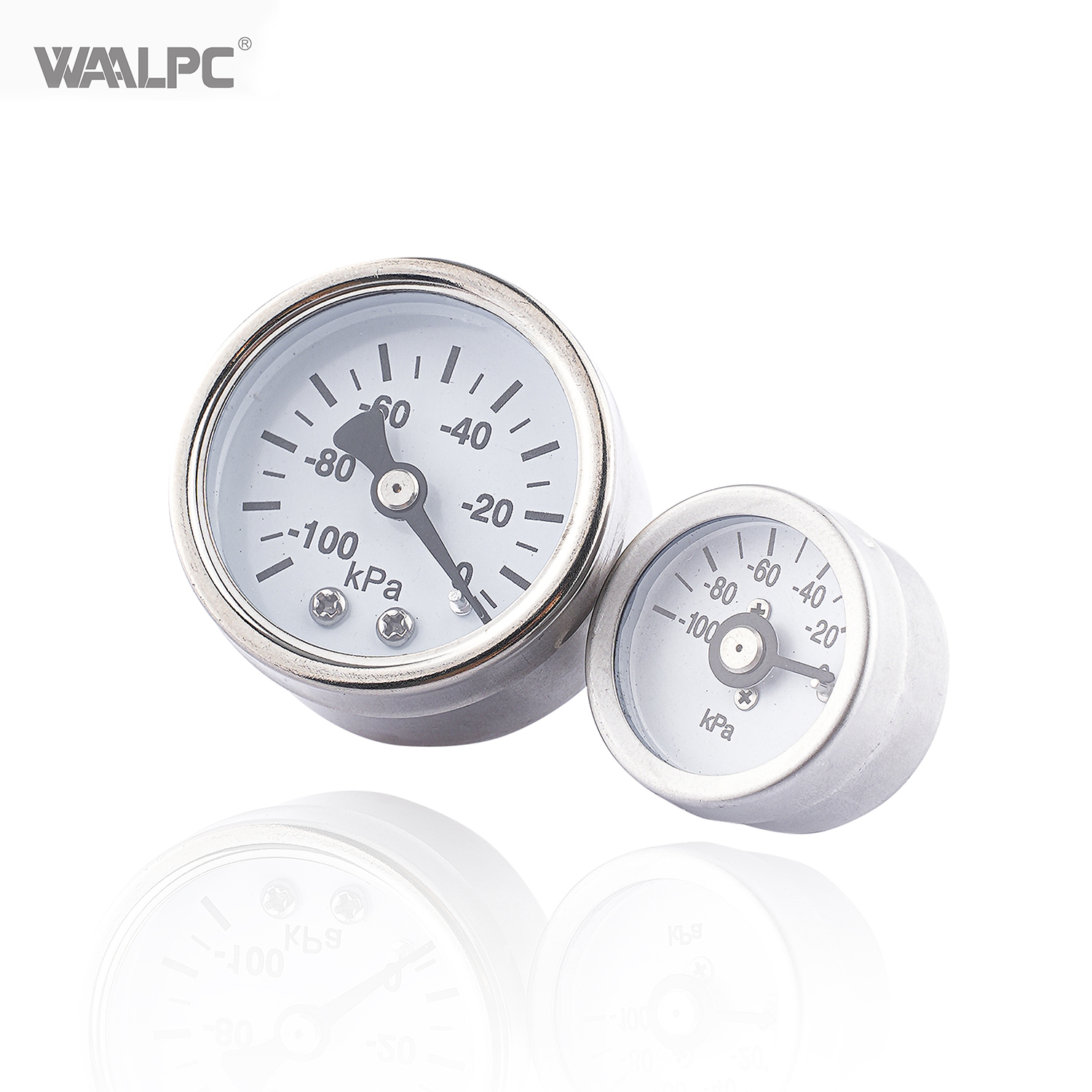 用于气动气源处理的不锈钢 40mm 50mm 60mm Psi 10~16bar 压力表