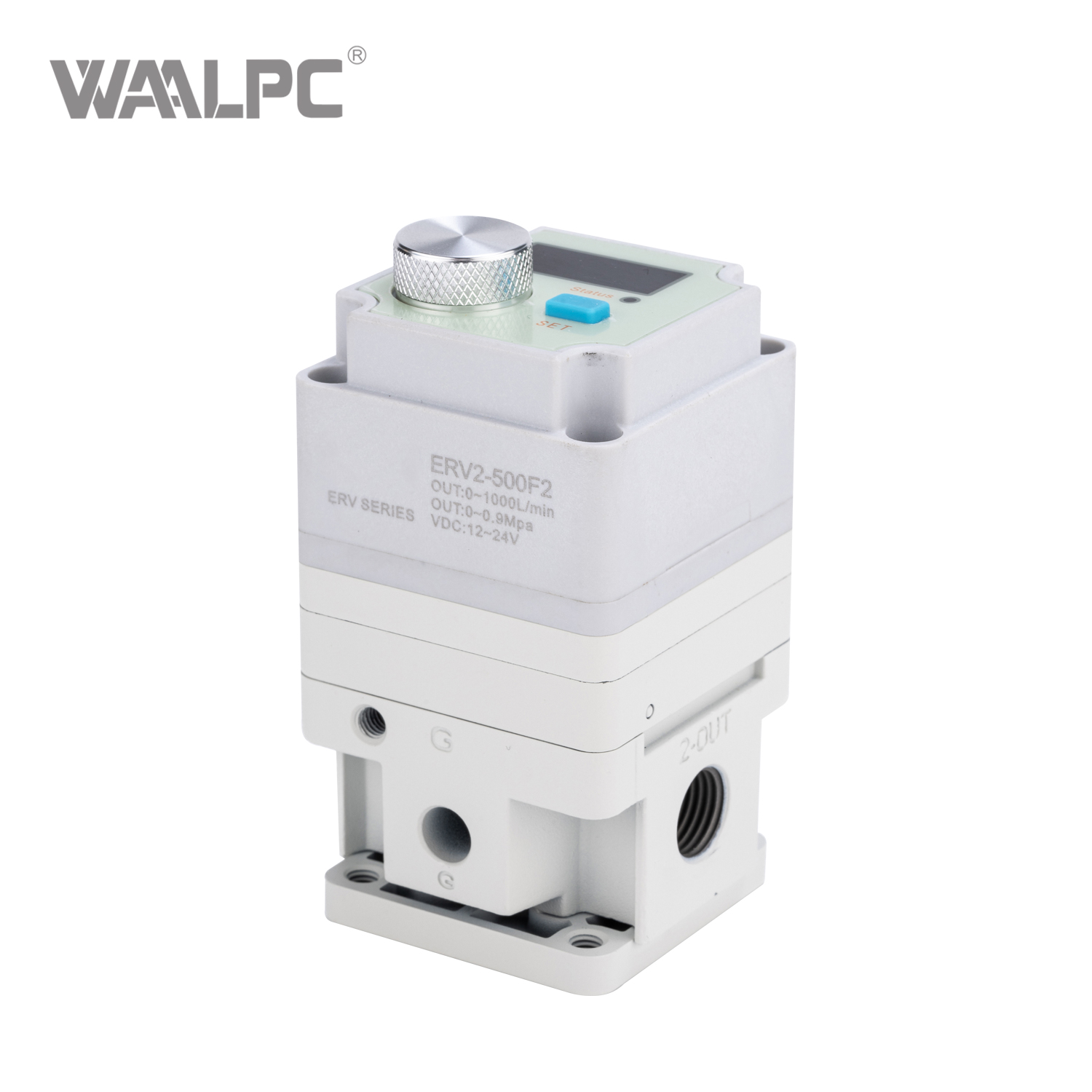SMC ERV2-500F2 电子压力调节器，0-5V / 4-20mA 输入，G1/4 端口，IP65，用于精密气压控制