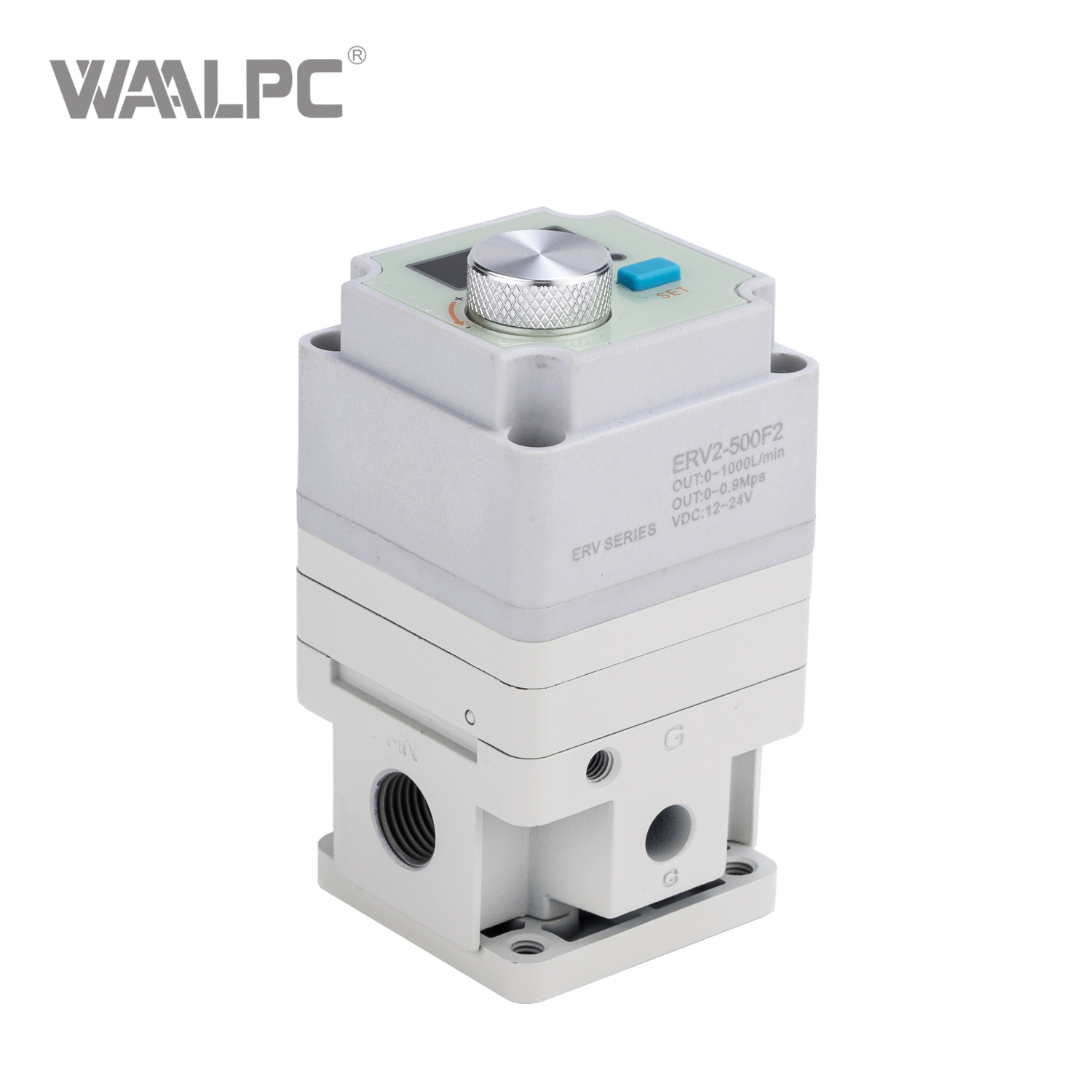 SMC ERV2-500F2 电子压力调节器，0-5V / 4-20mA 输入，G1/4 端口，IP65，用于精密气压控制